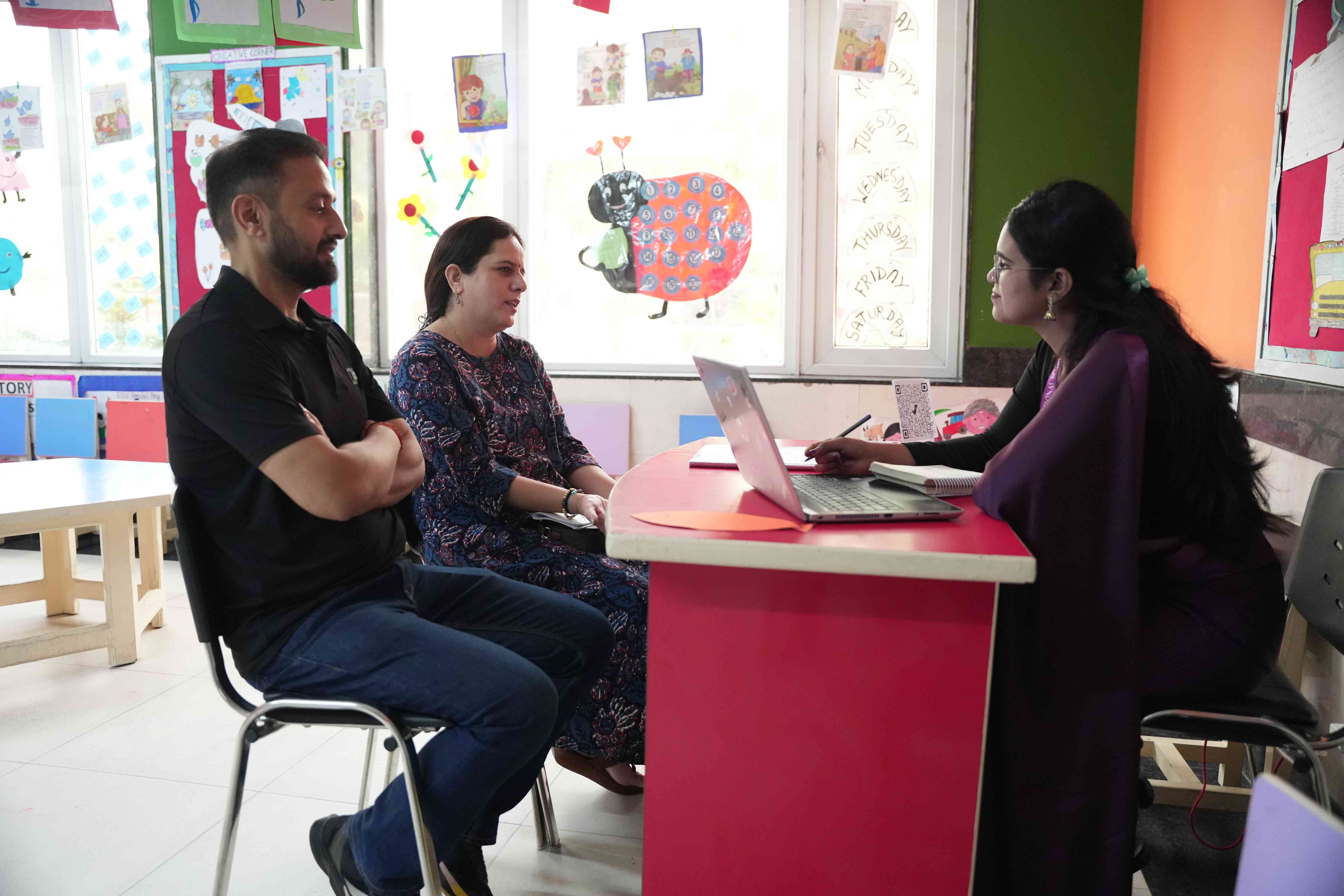 Weekly data-sharing folders of learners